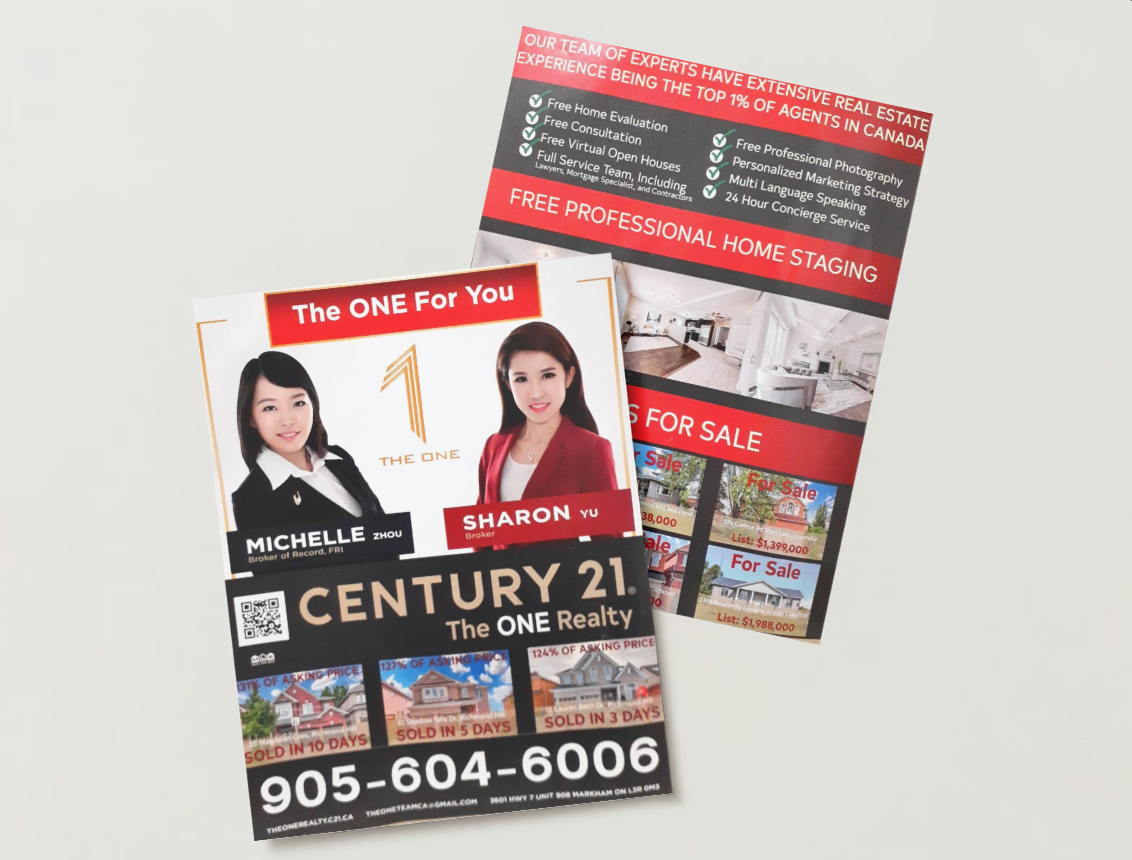 Century 21 The ONE Team brochure mockup