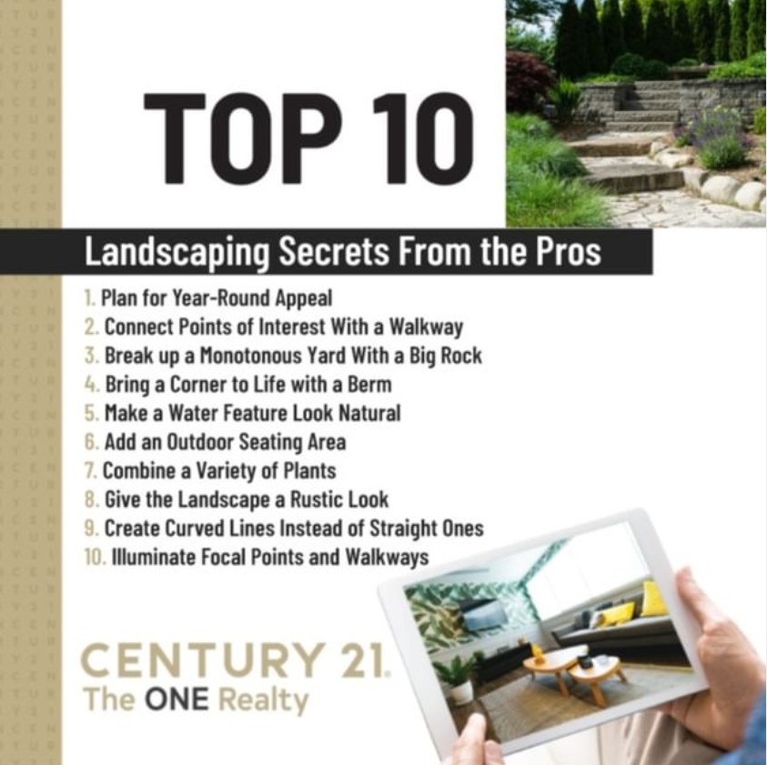 Top 10 landscaping tips flyer