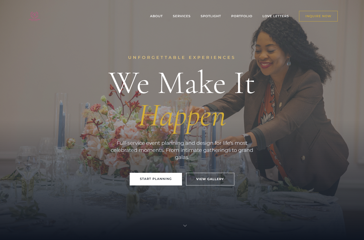 MIH Events homepage