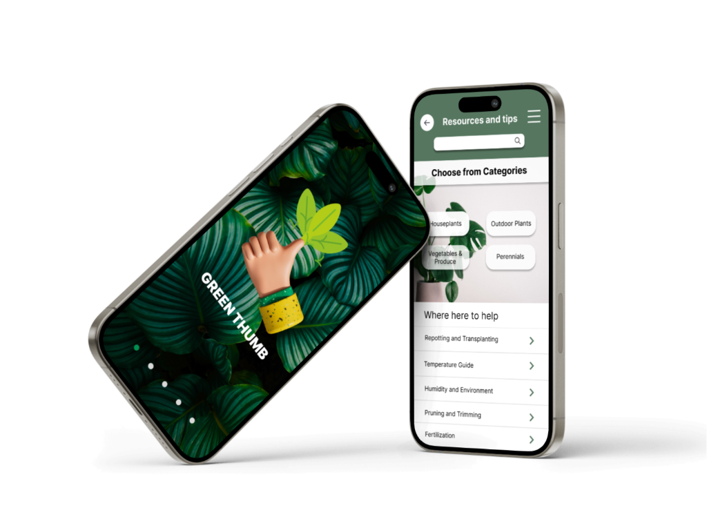 GreenThumb app showcase